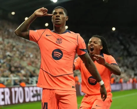Striker spoils the Magpies' important night and insists: ‘I am evolving at the Catalan club’